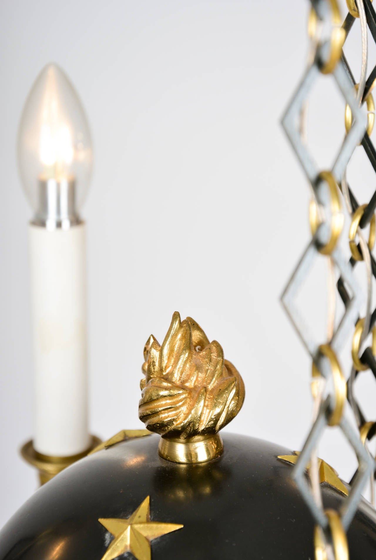 Empire Celestial Globe Chandelier For Sale 1