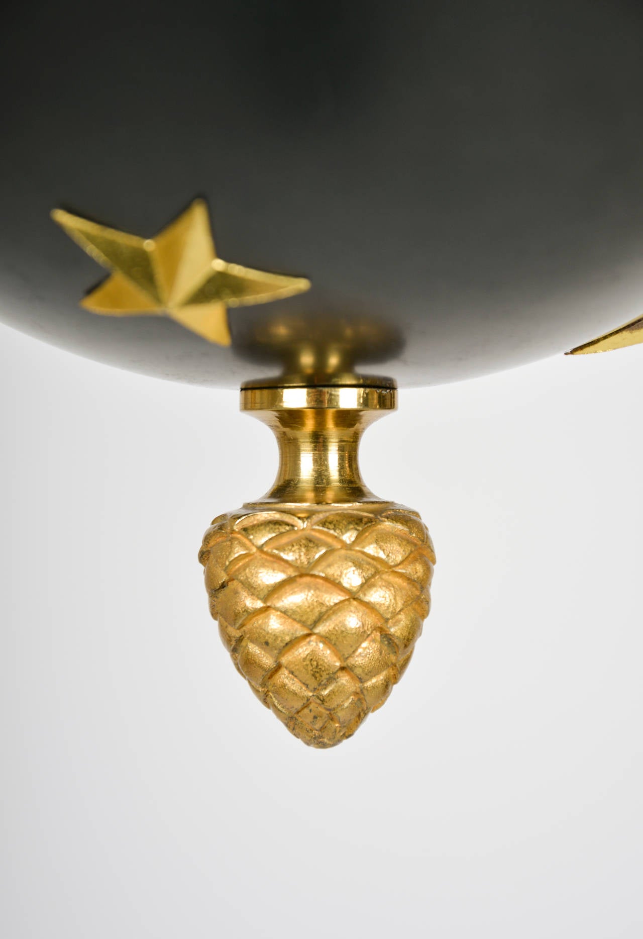 Empire Revival Empire Celestial Globe Chandelier For Sale