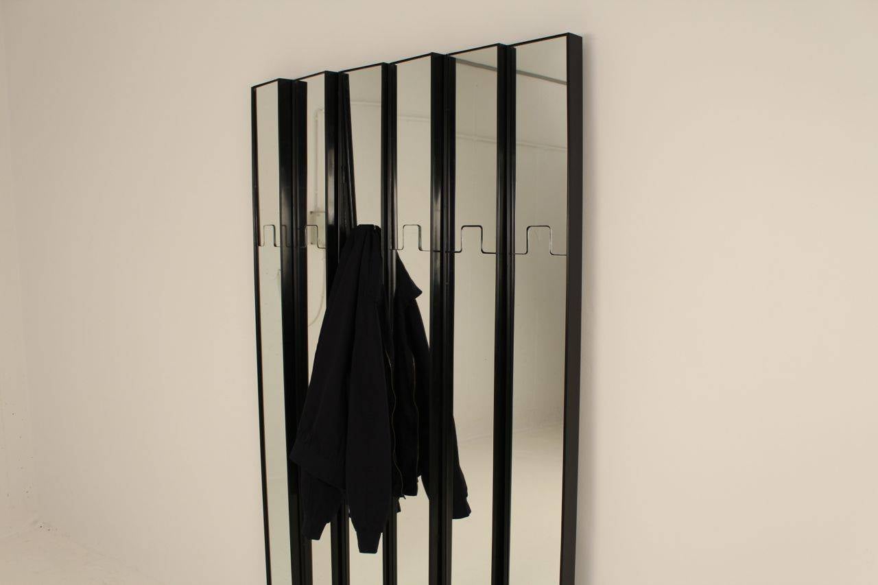 Late 20th Century Mid Century Modern Coat Rack and Mirror, 