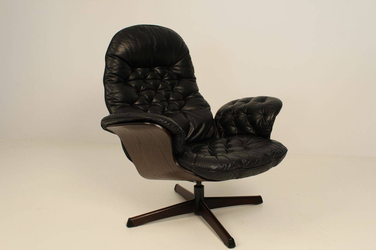 Fauteuil de salon pivotant des années 1970 fabriqué par Gte Mbel Excellent état - En vente à Weesp, NL