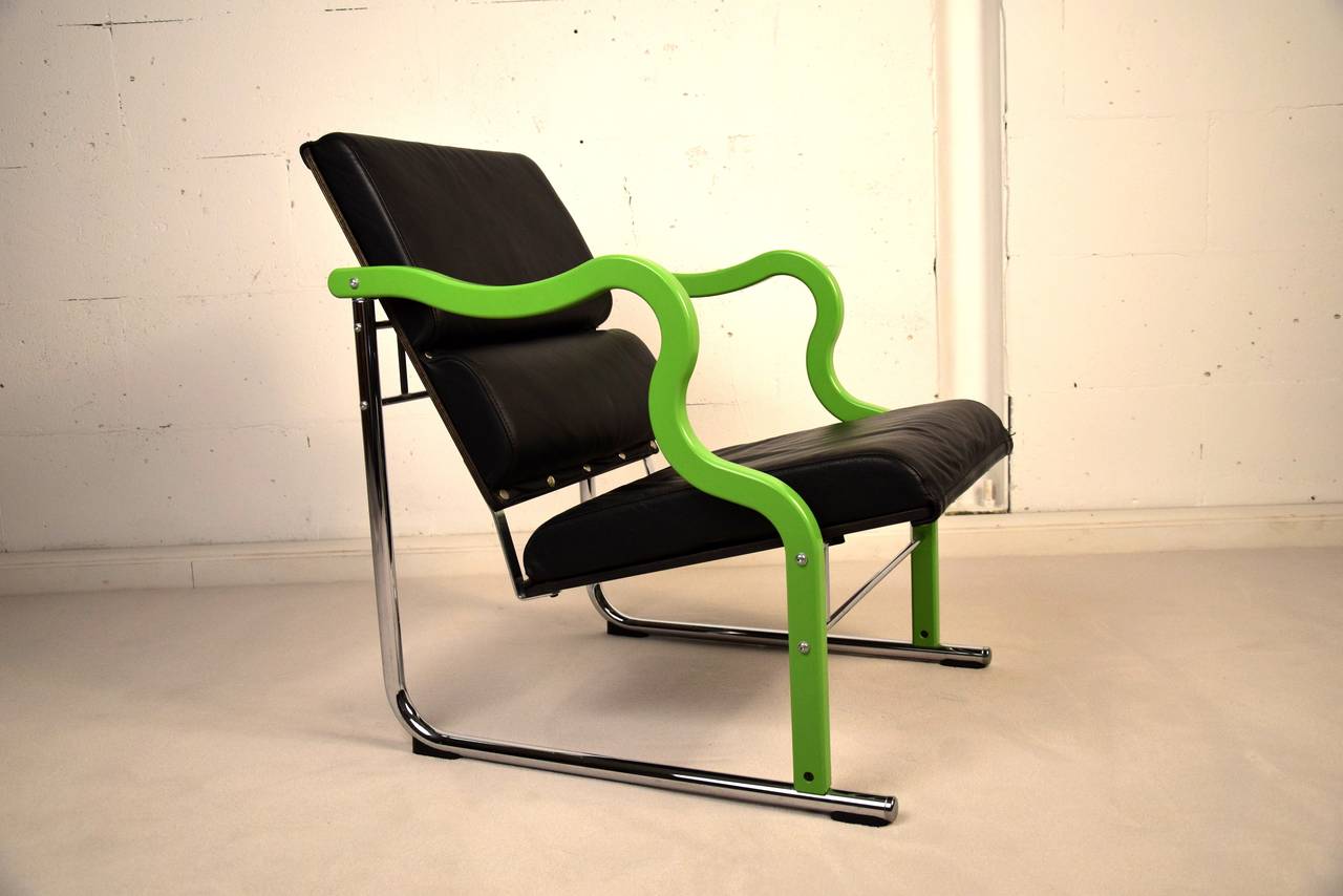Leather Experiment Chair by Yrjö Kukkapuro