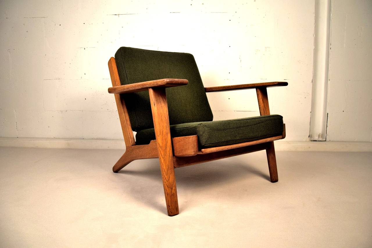 Mid-20th Century GE290 Low Back Lounge Chair by Hans J. Wegner