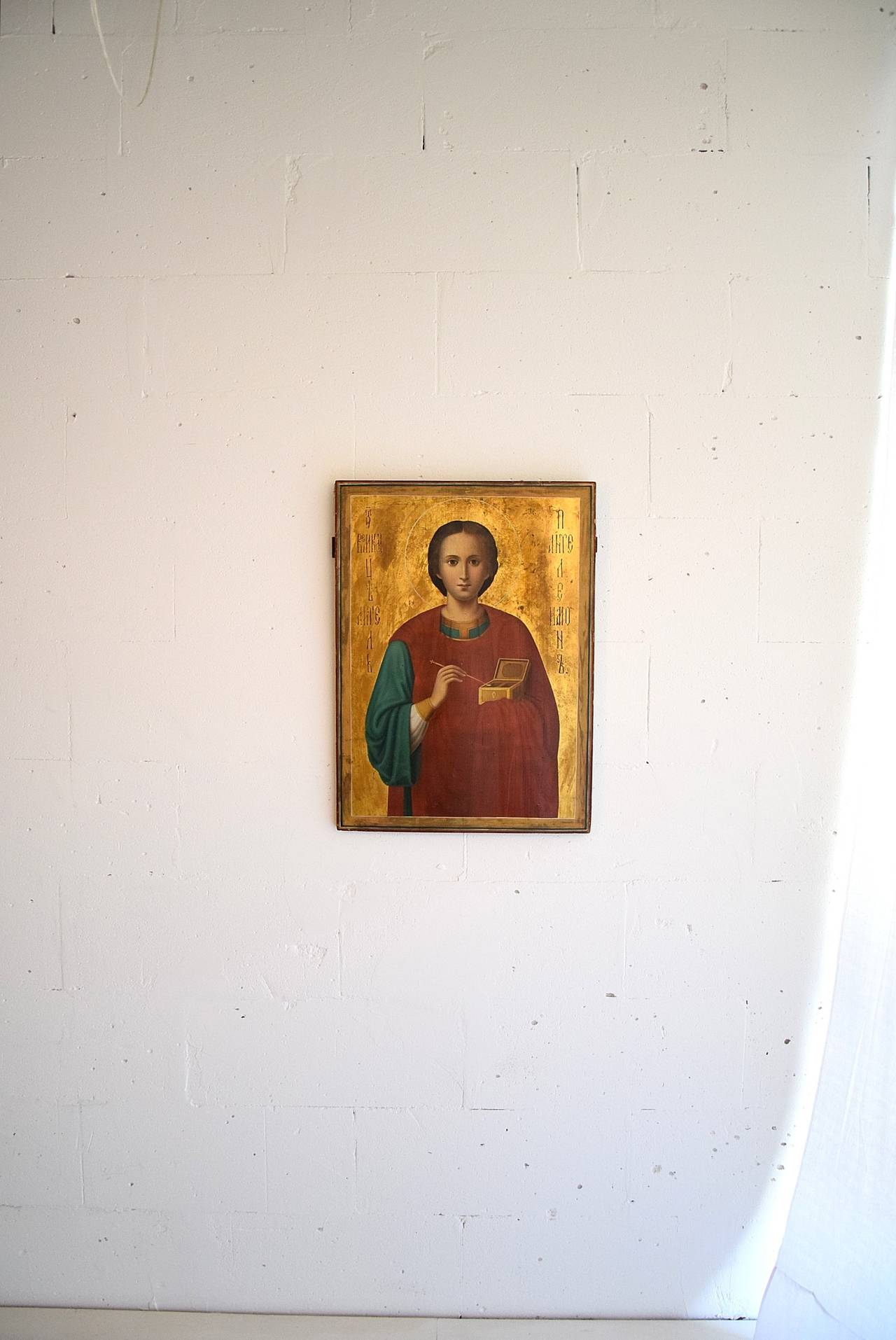 Gothic Large Icon of St. Panteleimon