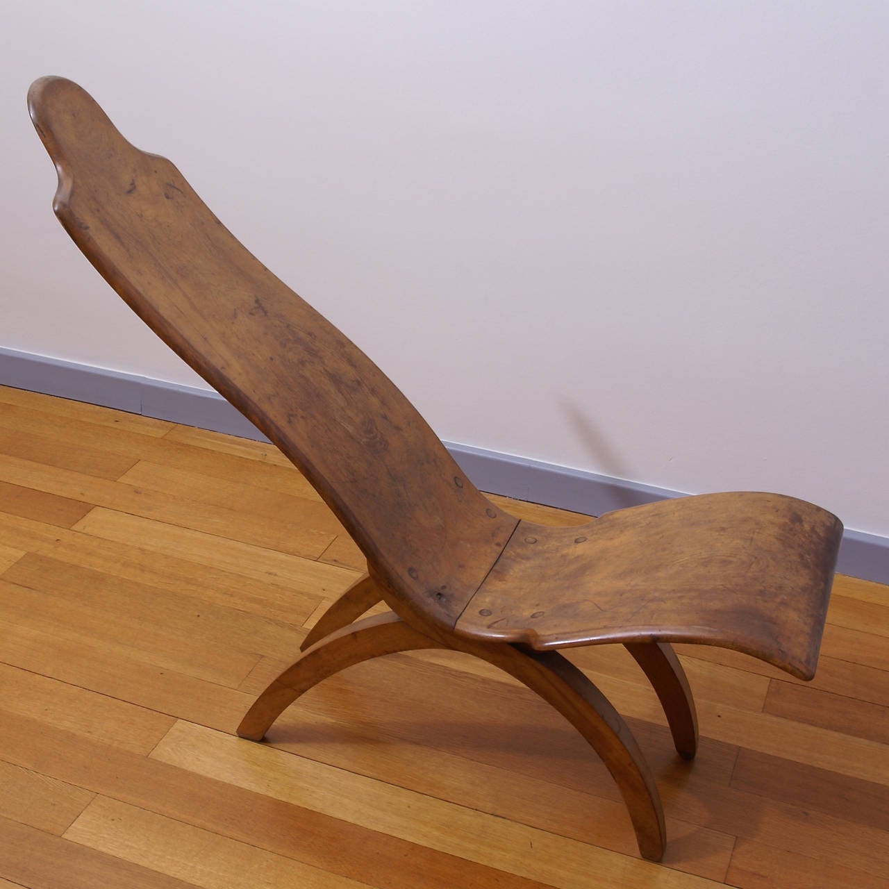 Early 20th Century Mahogany Arts and Crafts Low Chair Attributed to Arthur William Simpson For Sale