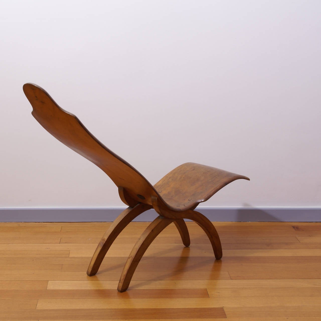 Great Britain (UK) Mahogany Arts and Crafts Low Chair Attributed to Arthur William Simpson For Sale