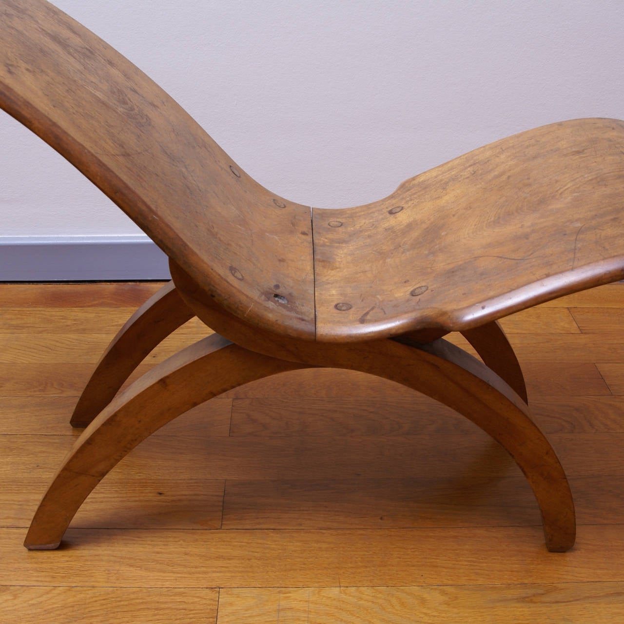Mahogany Arts and Crafts Low Chair Attributed to Arthur William Simpson For Sale 1