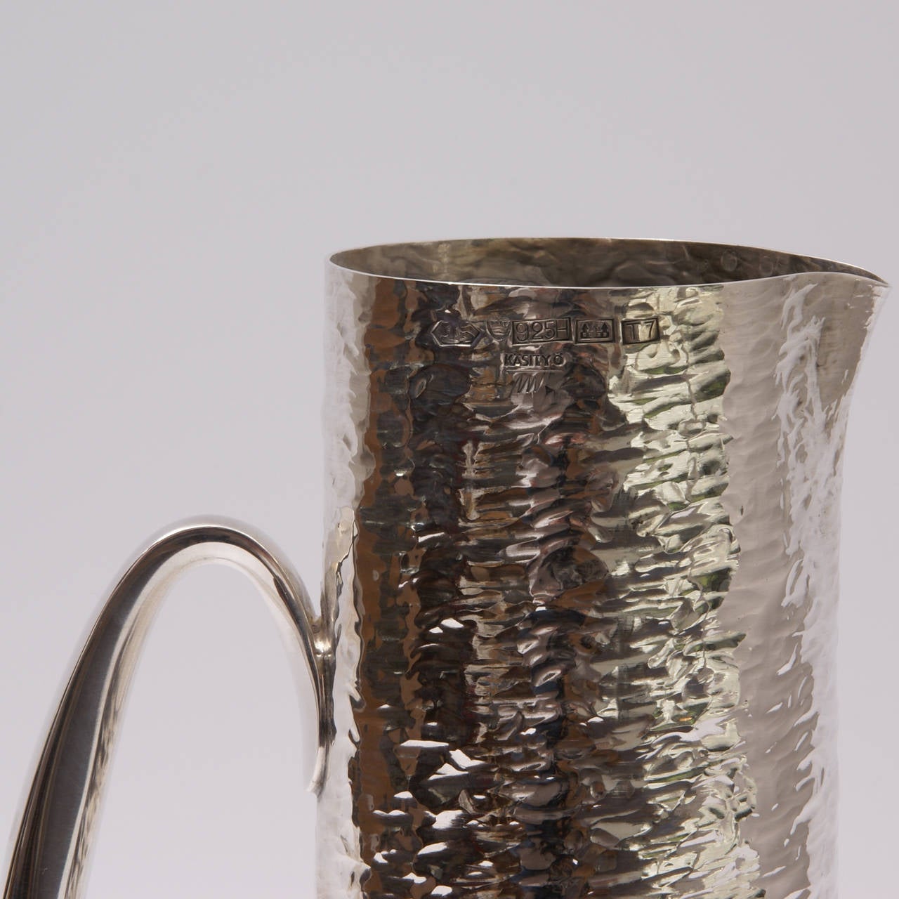 Sterling silver pitcher model TW 761 designed by Tapio Wirkkala in 1962-1963, this piece executed in 1964 by Kultakeskus Oy.
References: 