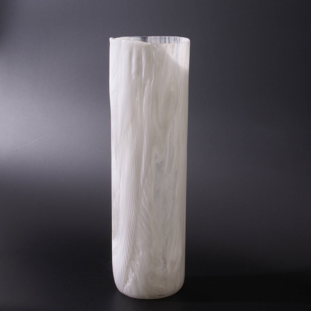 "Tronchi" Large Glass Vase designed by T. Zuccheri for Venini Murano 1966