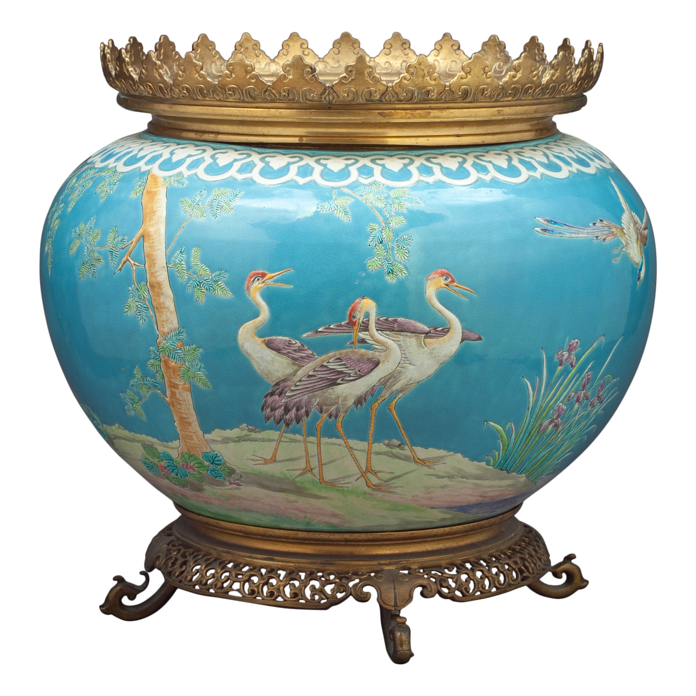 Boulogne Sur-Seine Jardiniere, circa 1880 For Sale