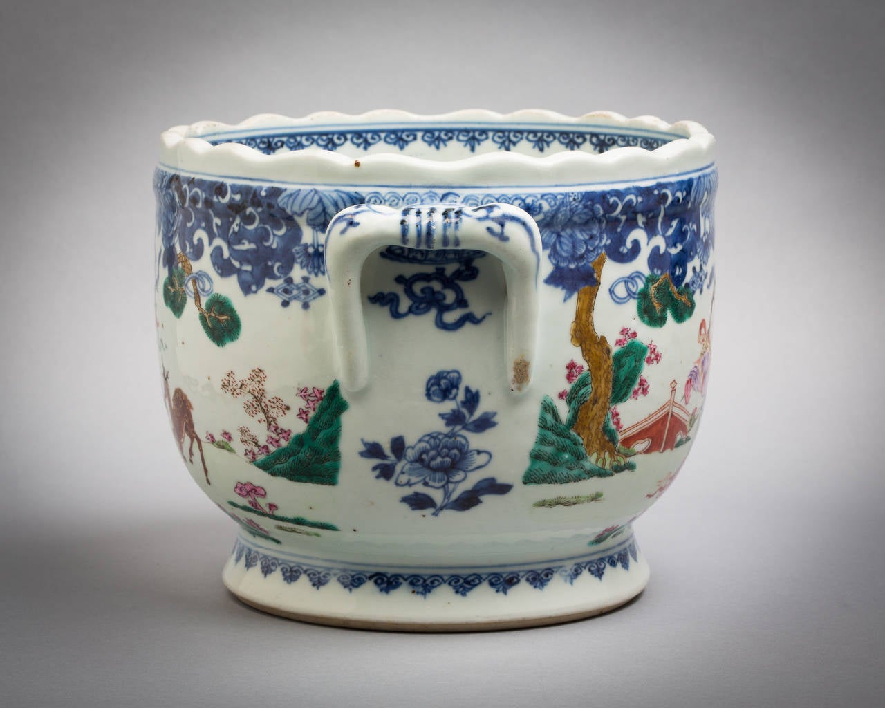 Cachepot cinese da esportazione, 1775 circa.