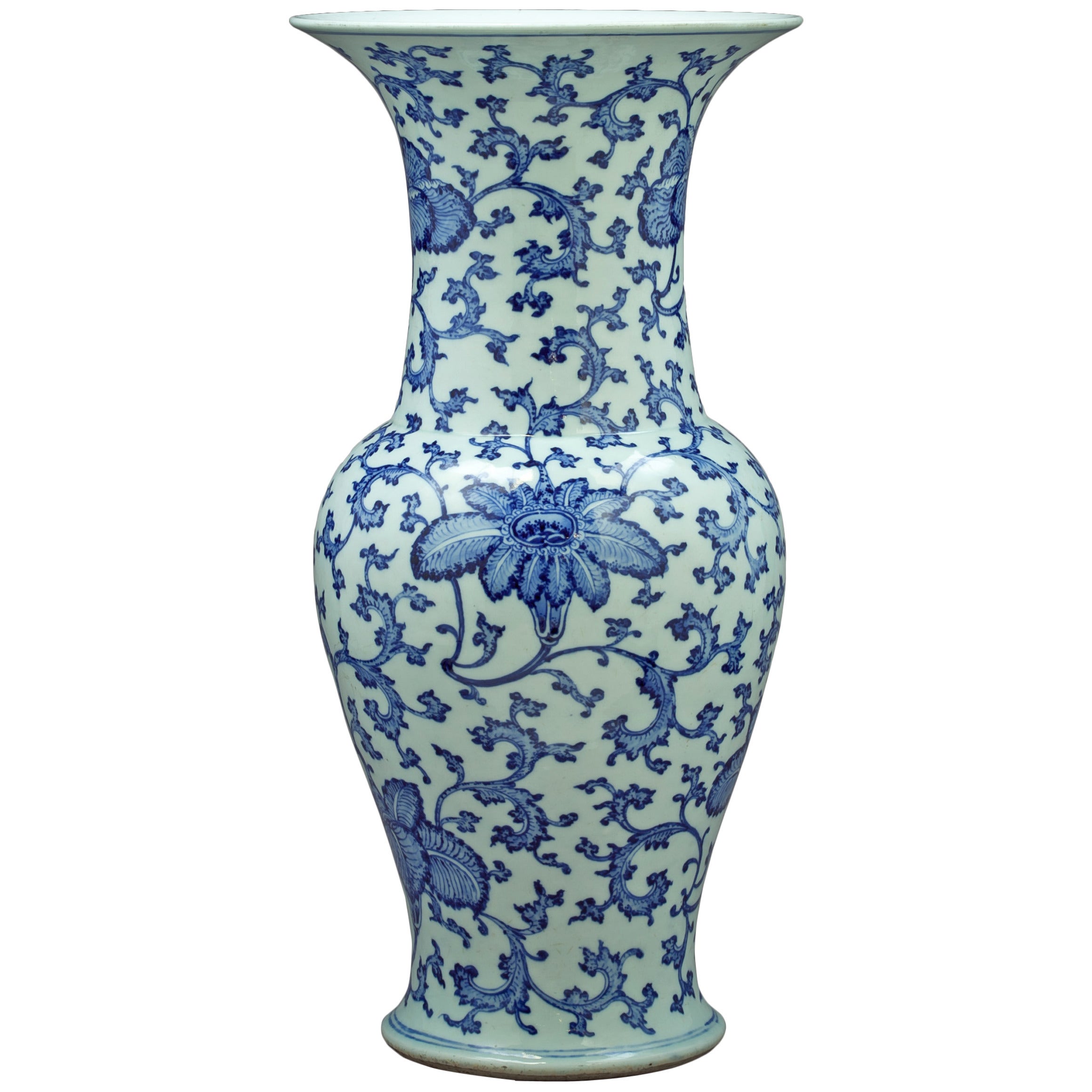 Chinese Blue and White Vase, 18th Century