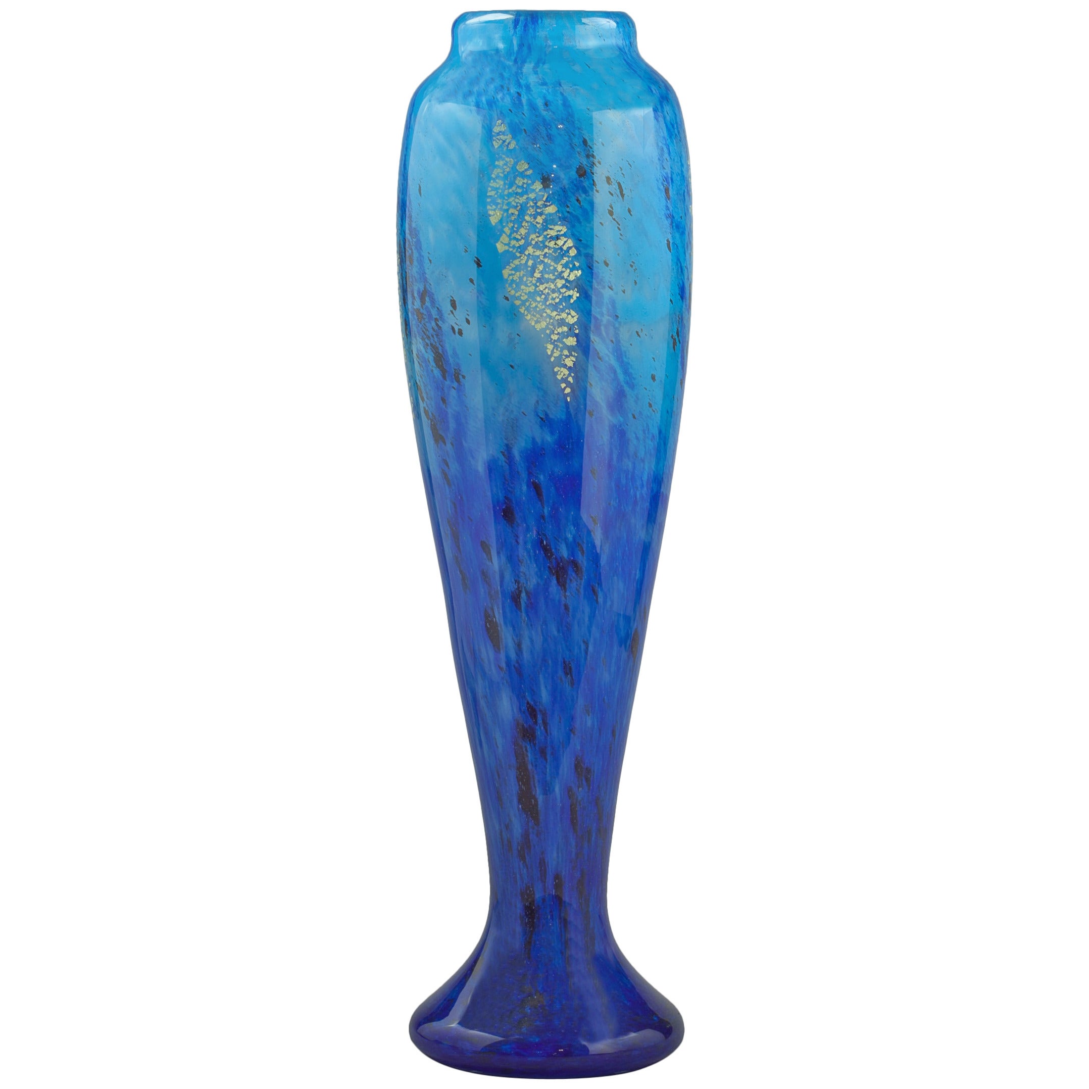 Large French Daum Glass Vase, circa 1900