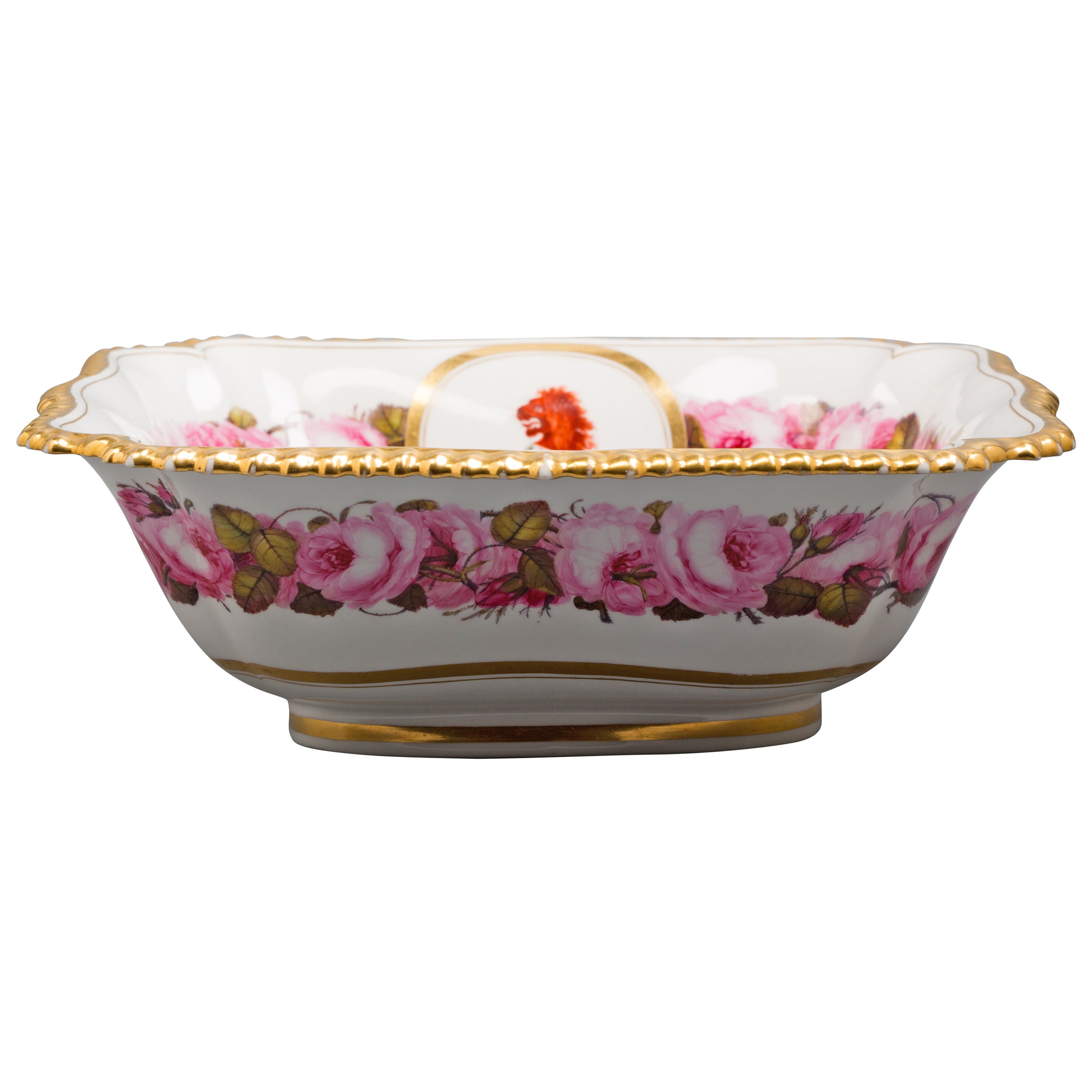 English Porcelain Bowl, Flight Barr and Barr, circa 1820 For Sale