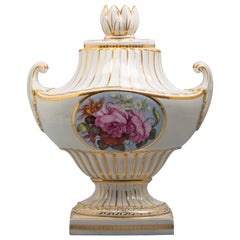 Rare English Porcelain Pistol-Handled Flight and Barr Covered Vase, circa 1800