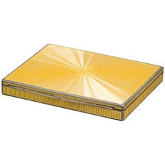 French Silver and Enamel Box, circa 1920 1