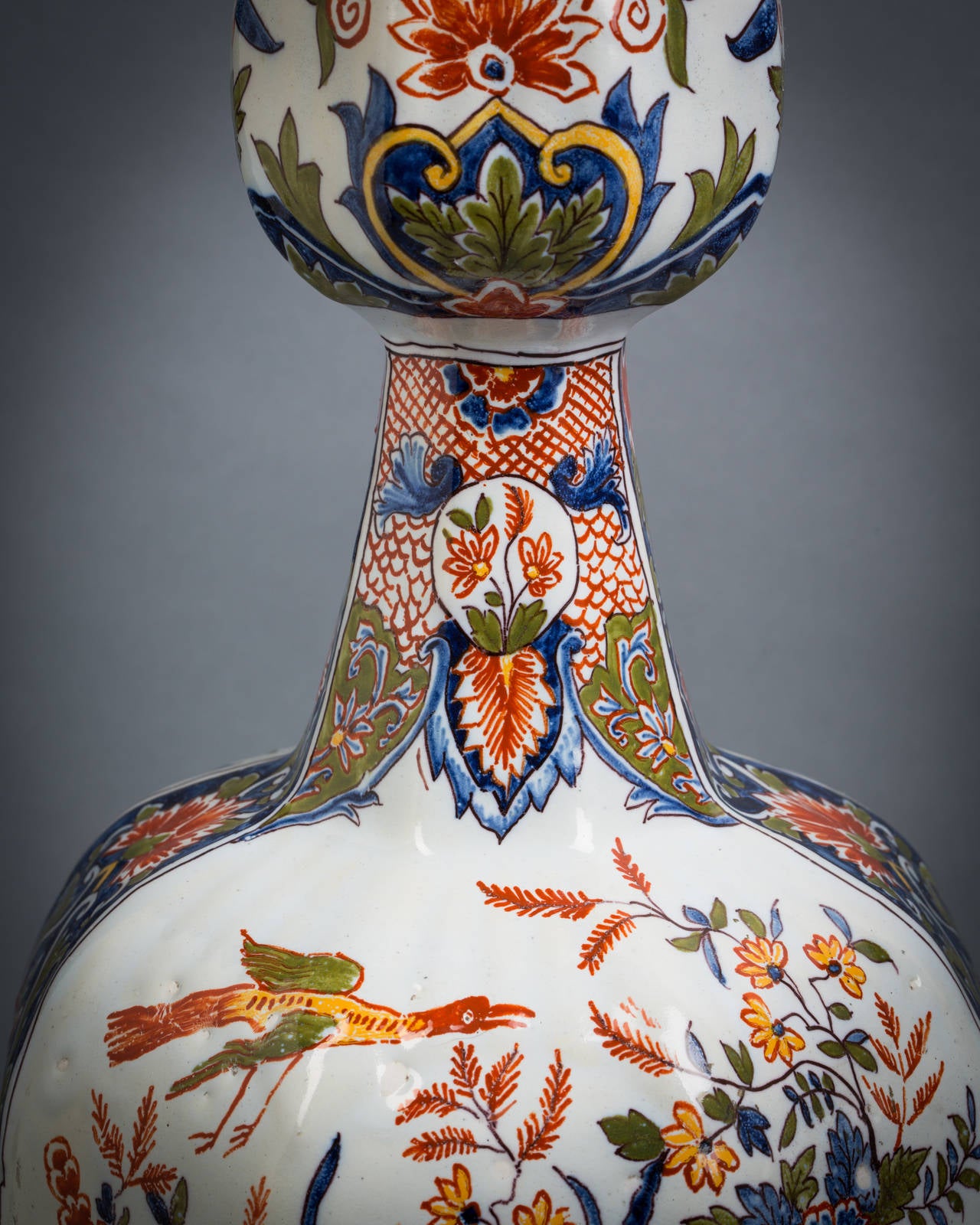 Pair of Delft vases, circa 1800.