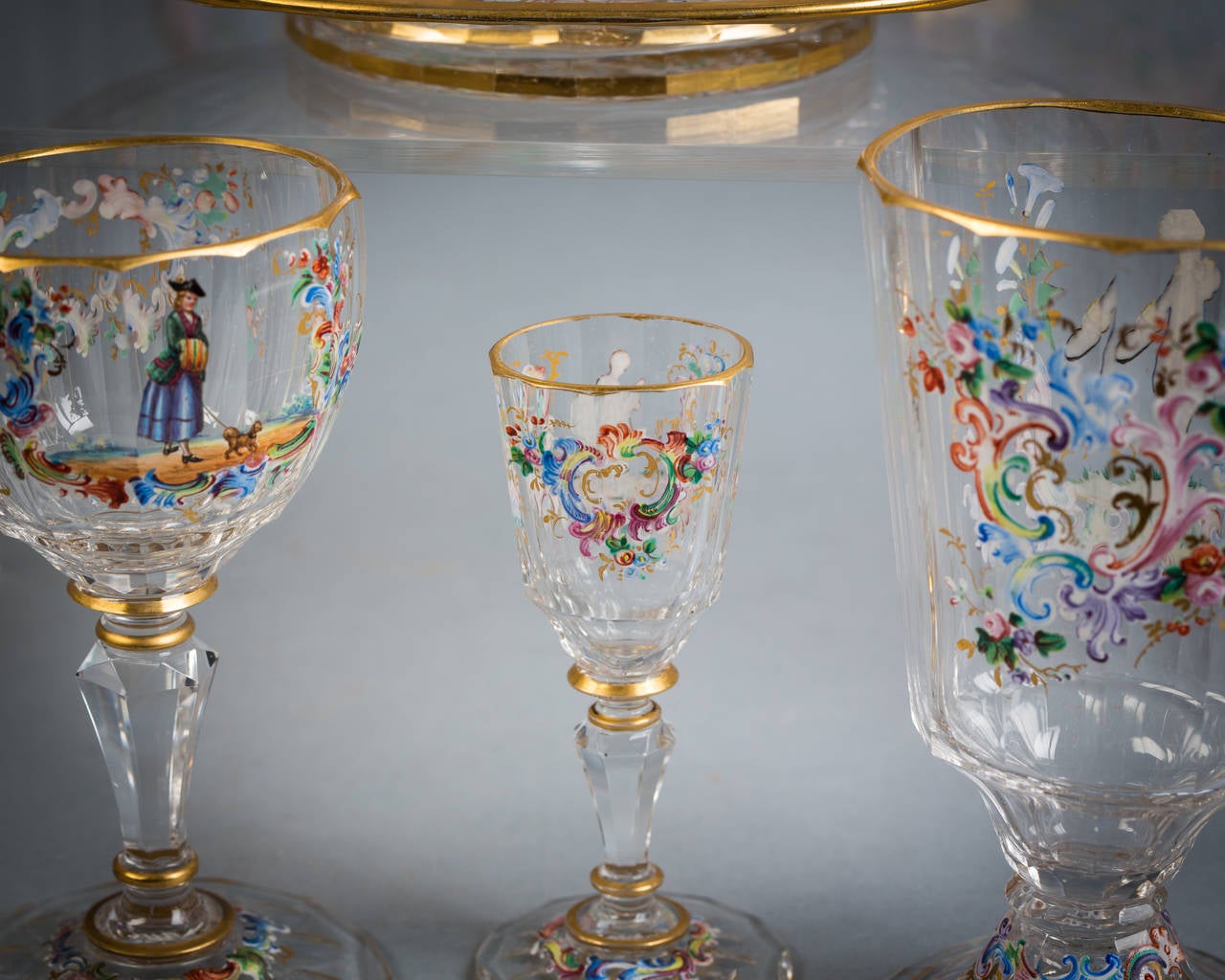 Austrian Enamel Table Glassware, Lobmeyr, circa 1890 1