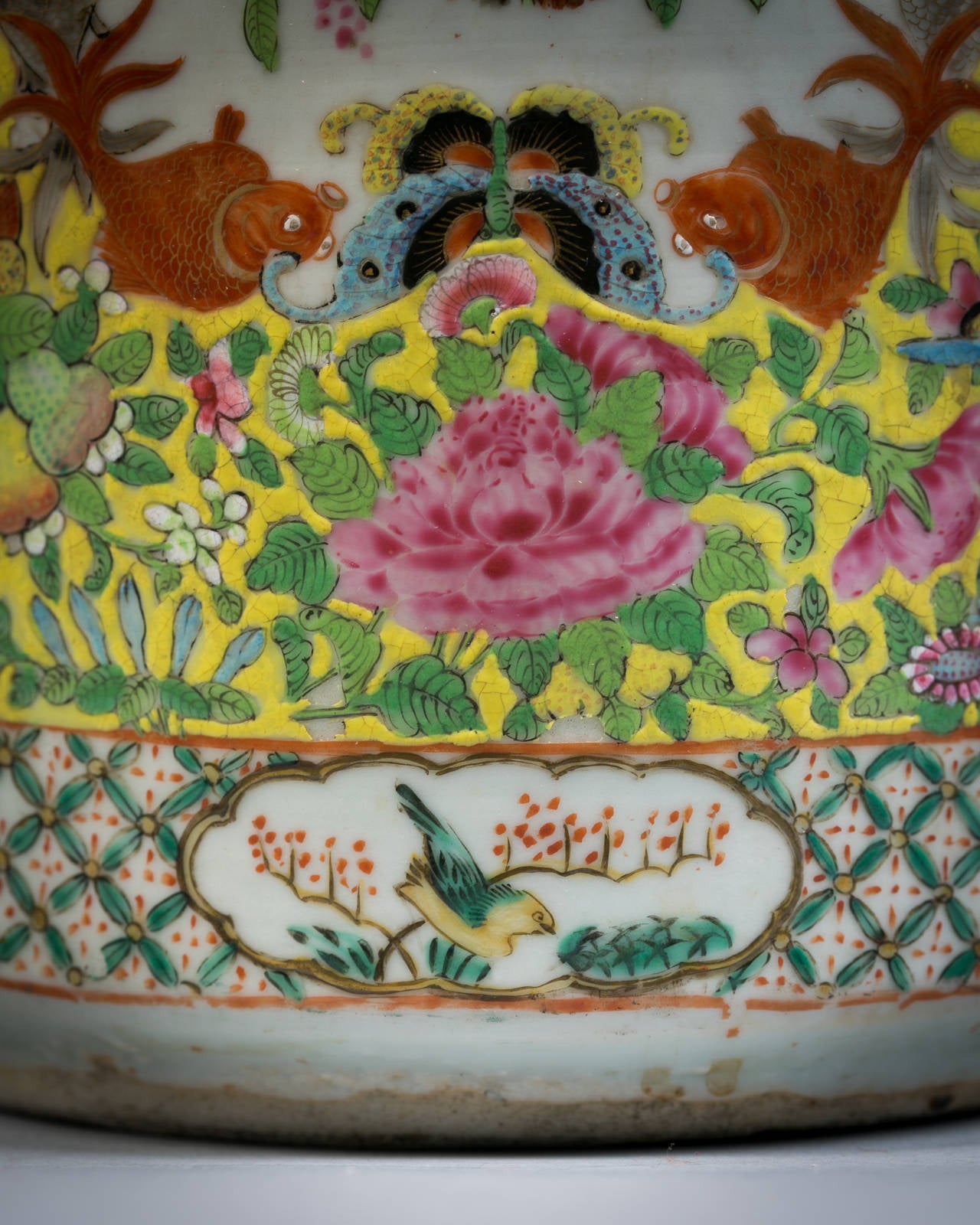 Chinese Porcelain Umbrella Stand, circa 1875 In Good Condition In New York, NY