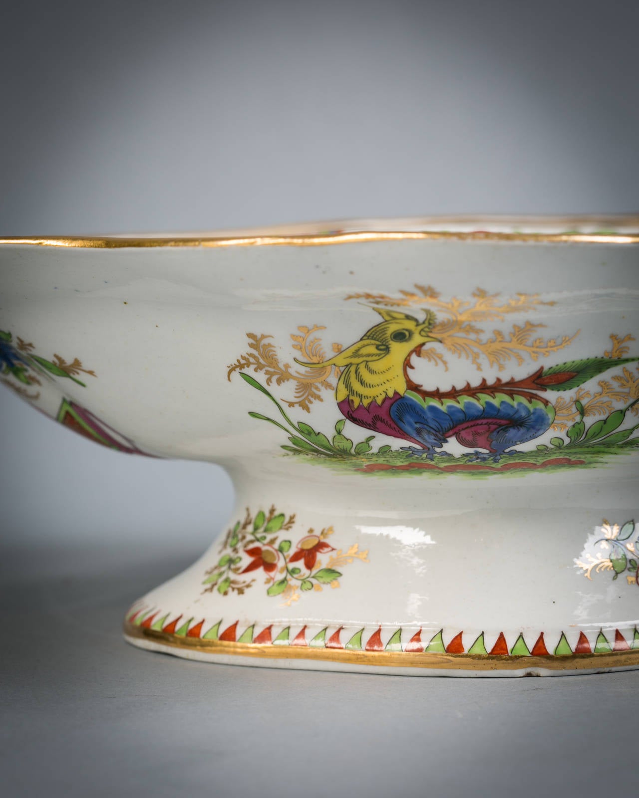 Chamberlain Worcester, Bengal Tiger Compote, circa 1820.