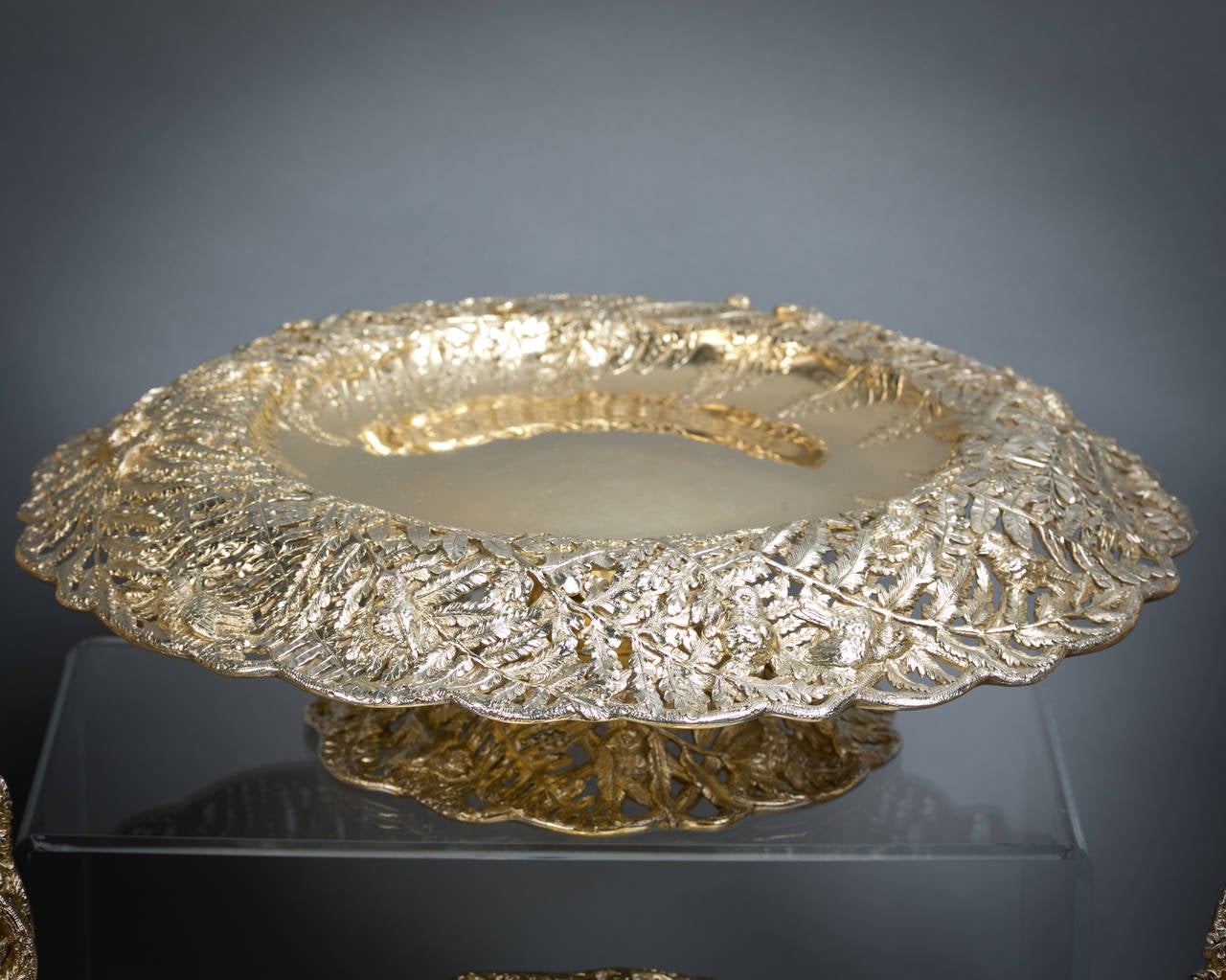 Tiffany Silver Gilt Dessert Service, circa 1910 For Sale 1