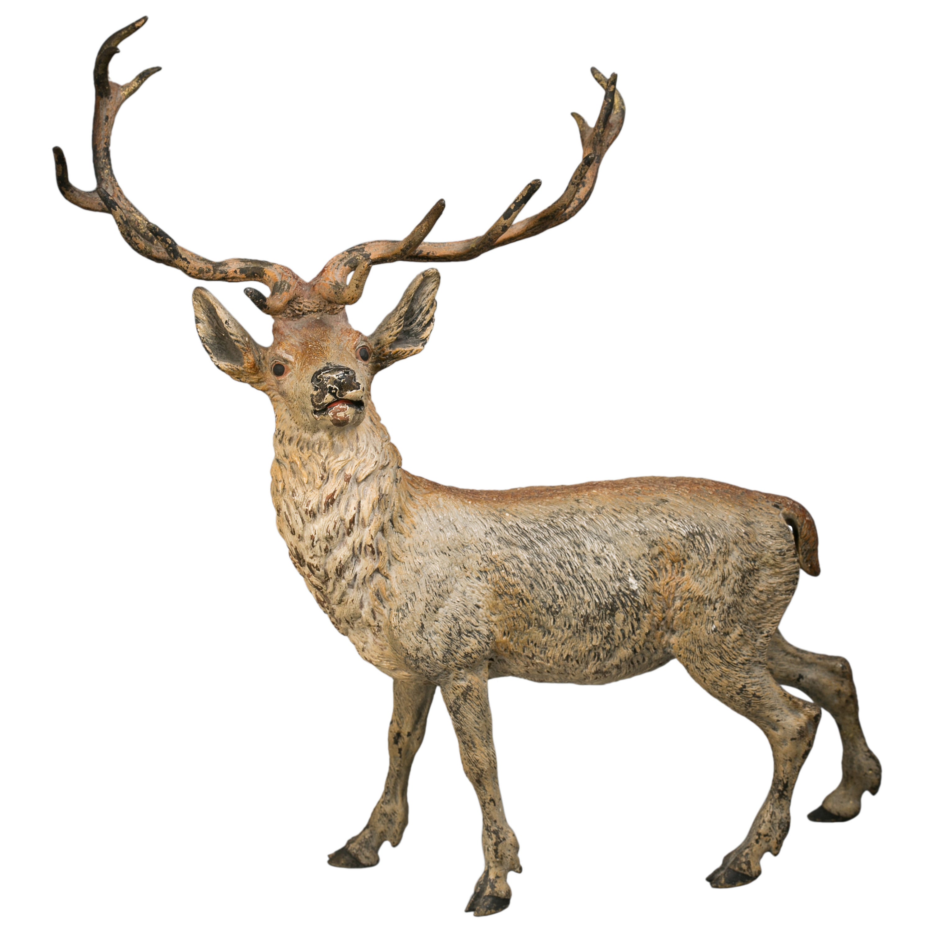 Vienna Bronze Deer, circa 1890 For Sale