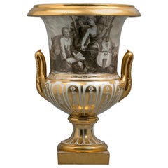 French Porcelain Vase, Locre, circa 1815