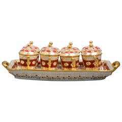 Set of Pot-de-creme Set, Coalport, circa 1820 4