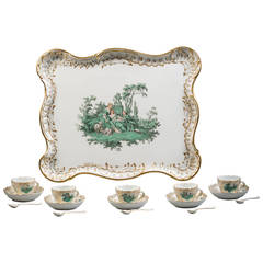 German Meissen Porcelain Demitasse Part Service, circa 1880 5