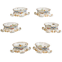 Set of Six German Porcelain Salts, Meissen Marcolini, circa 1800 5
