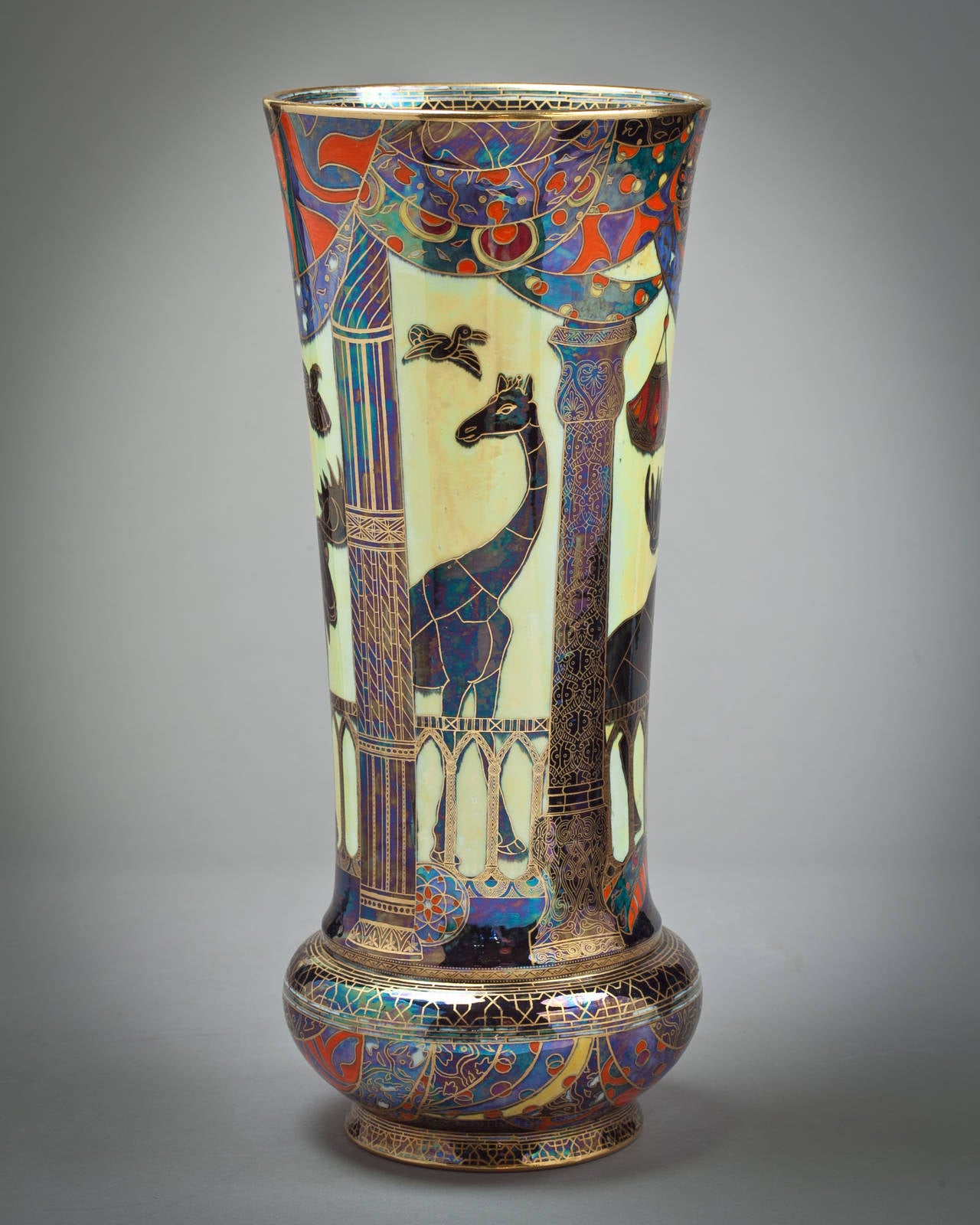 Rare Wedgwood Lahore Pattern Lustre Vase, circa 1925 For Sale at 1stdibs