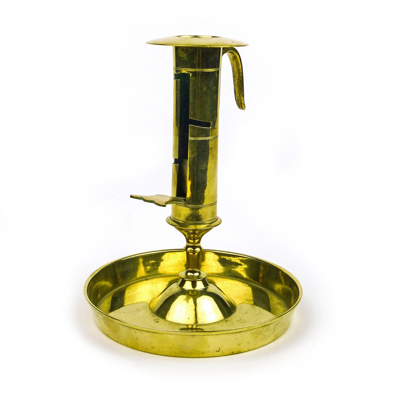 German Brass Candlesaver, Probably Nuremberg circa 1700