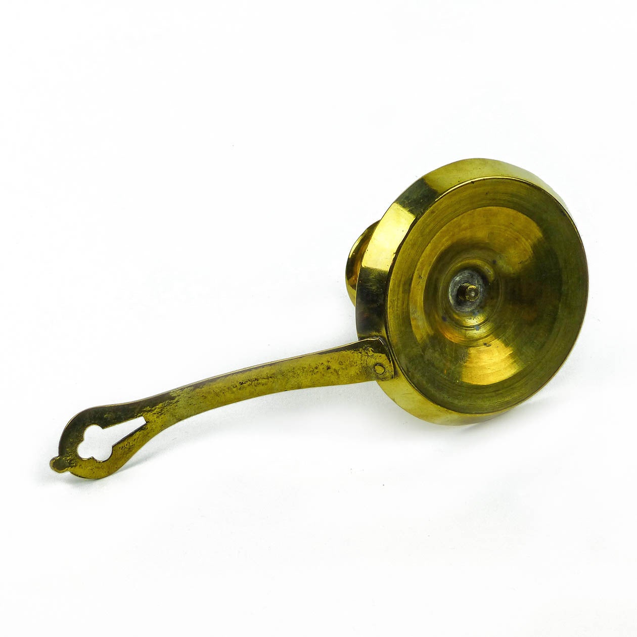 Manche à balai espagnol en laiton moulé du début du 18e siècle, vers 1780