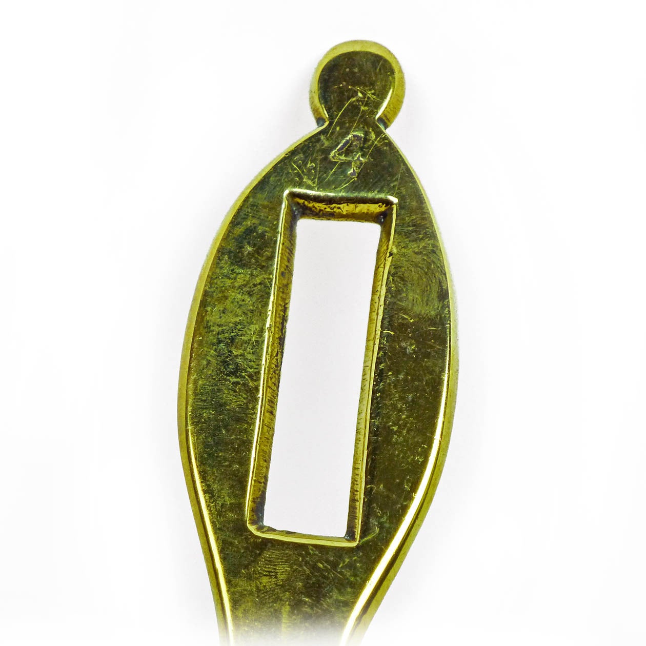 English Brass Ladle with Slotted Handle, circa 1875