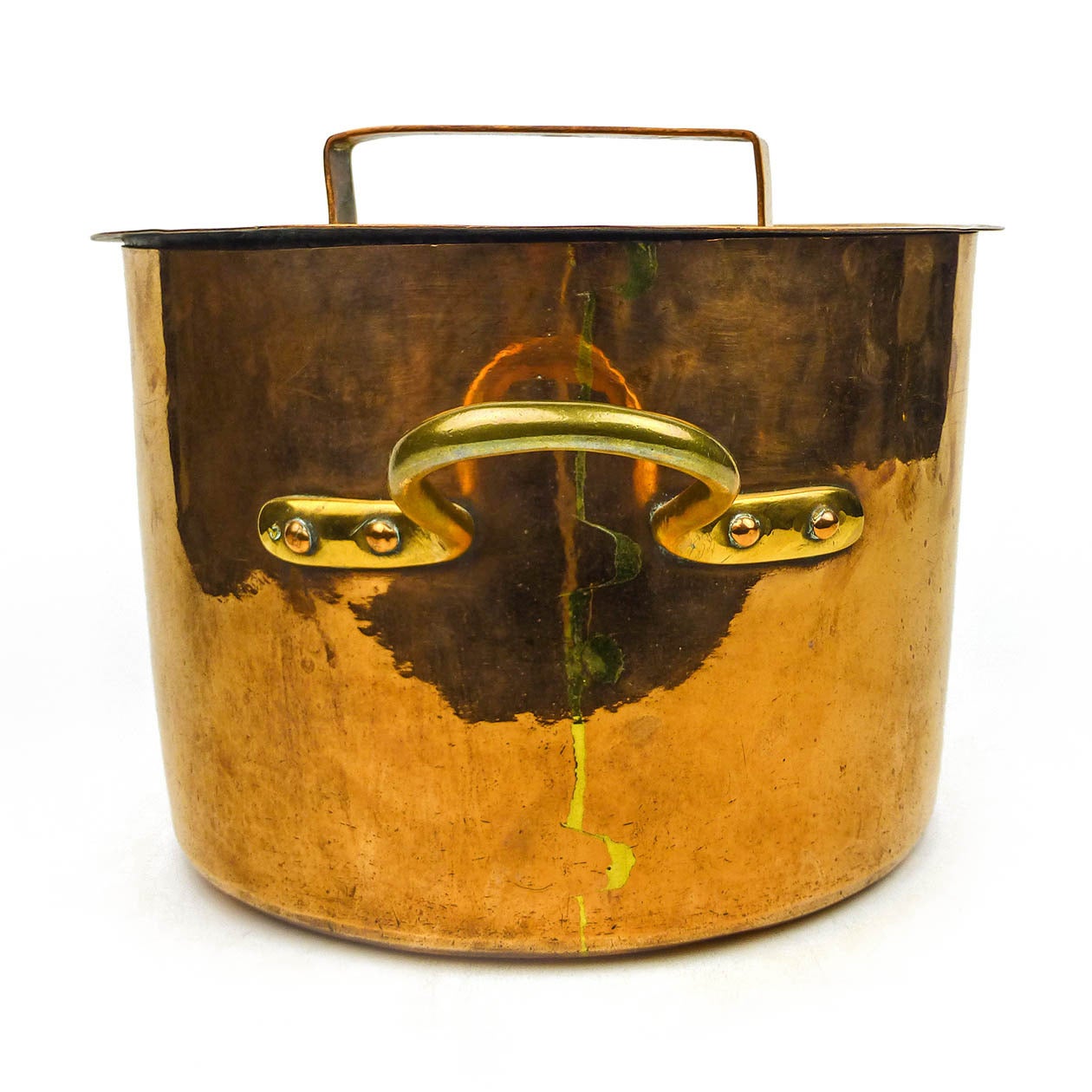 Large English Copper Two Handled Pot Circa 1875

Dovetailed.