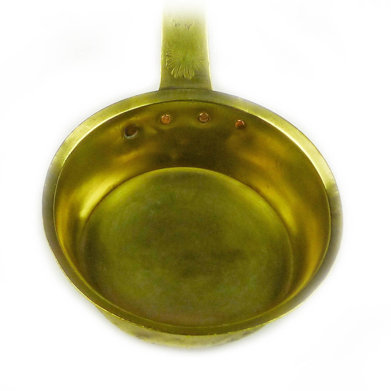 French Brass Ladle with Decorated Handle, circa 1850