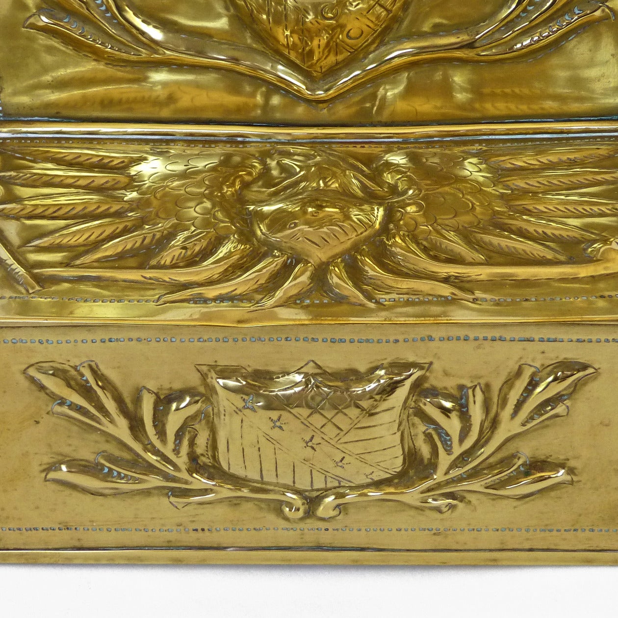 Dutch Brass Candle Box, circa 1875 In Good Condition In Ambler, PA
