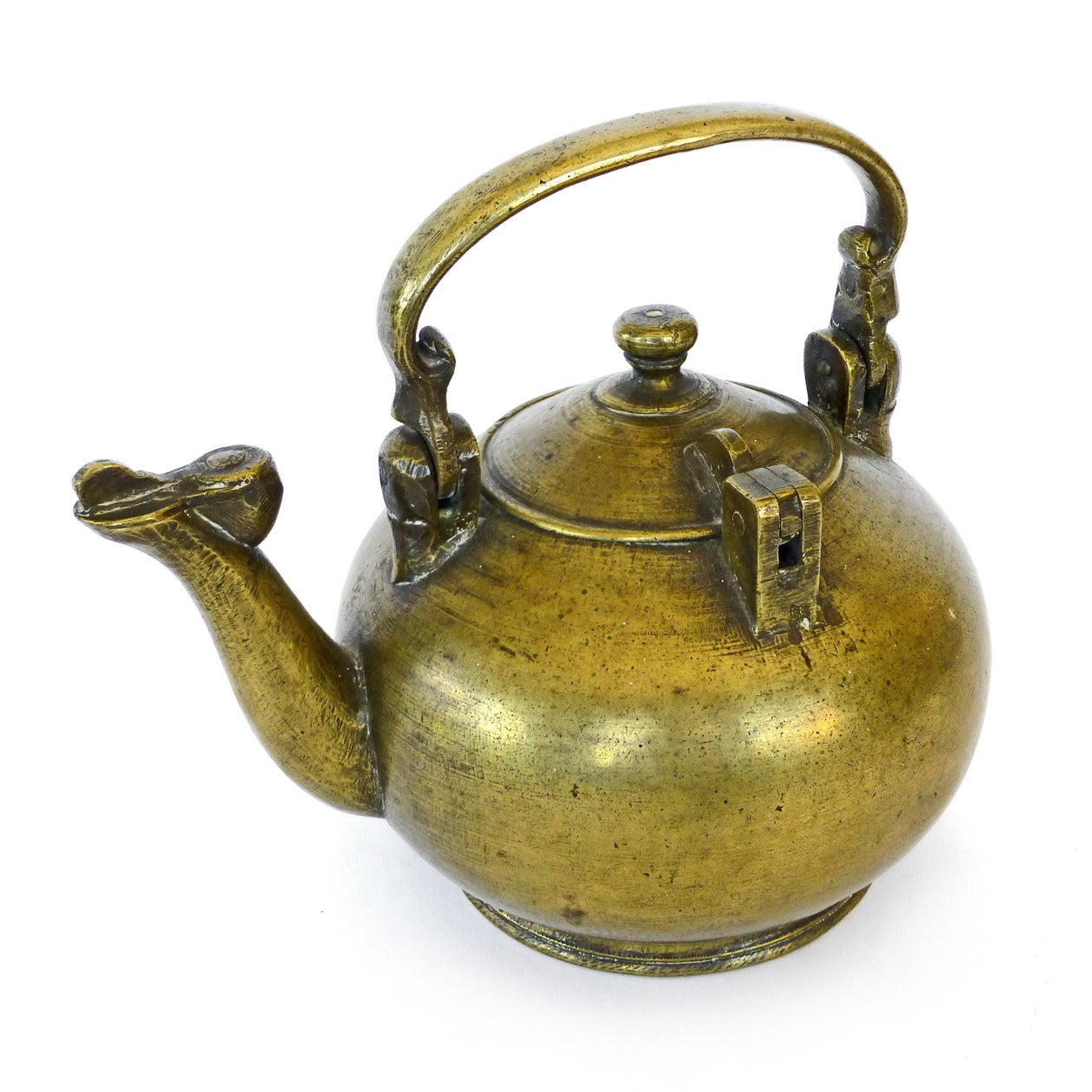 Chinese bronze cast water kettle, circa 1820.