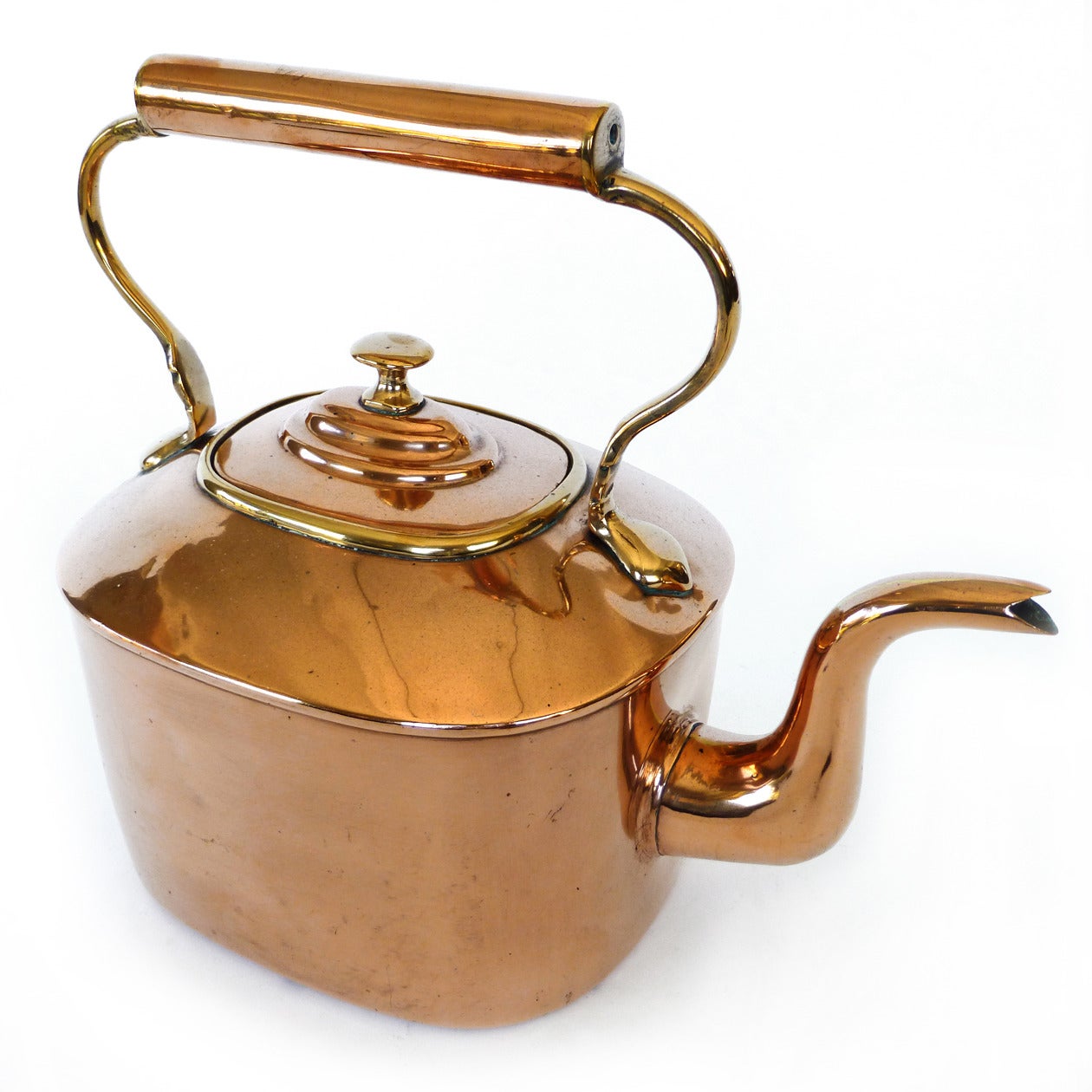 Great Britain (UK) English Oval Copper Kettle, circa 1820