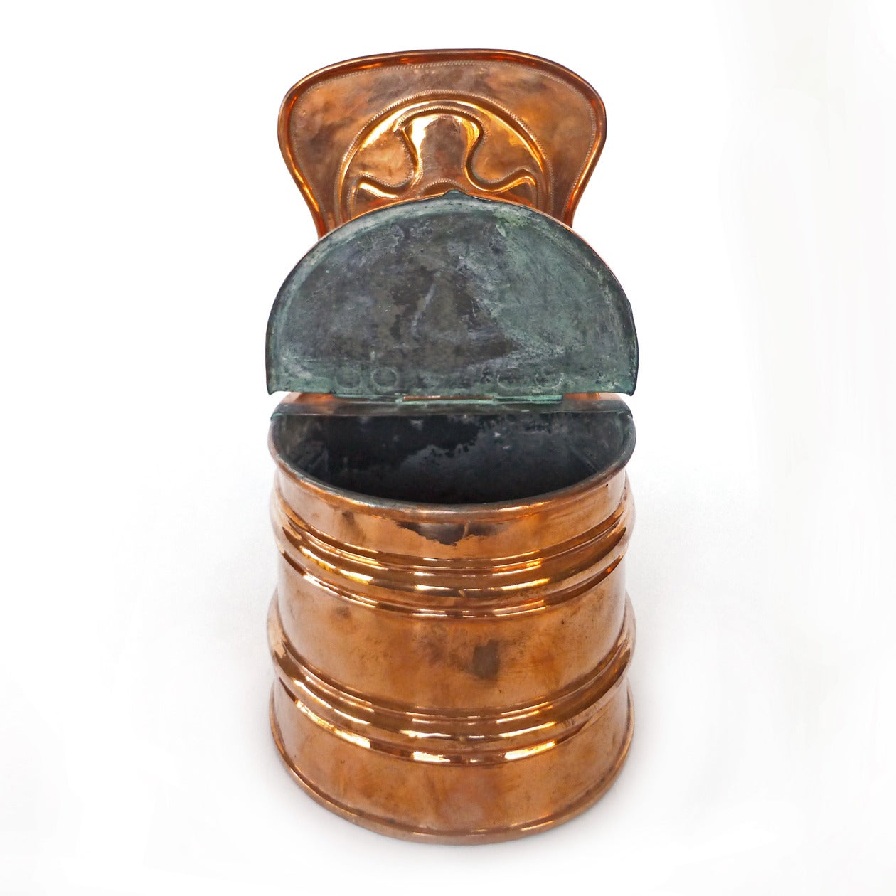 German copper salt box 
circa 1780 
Dovetailed.