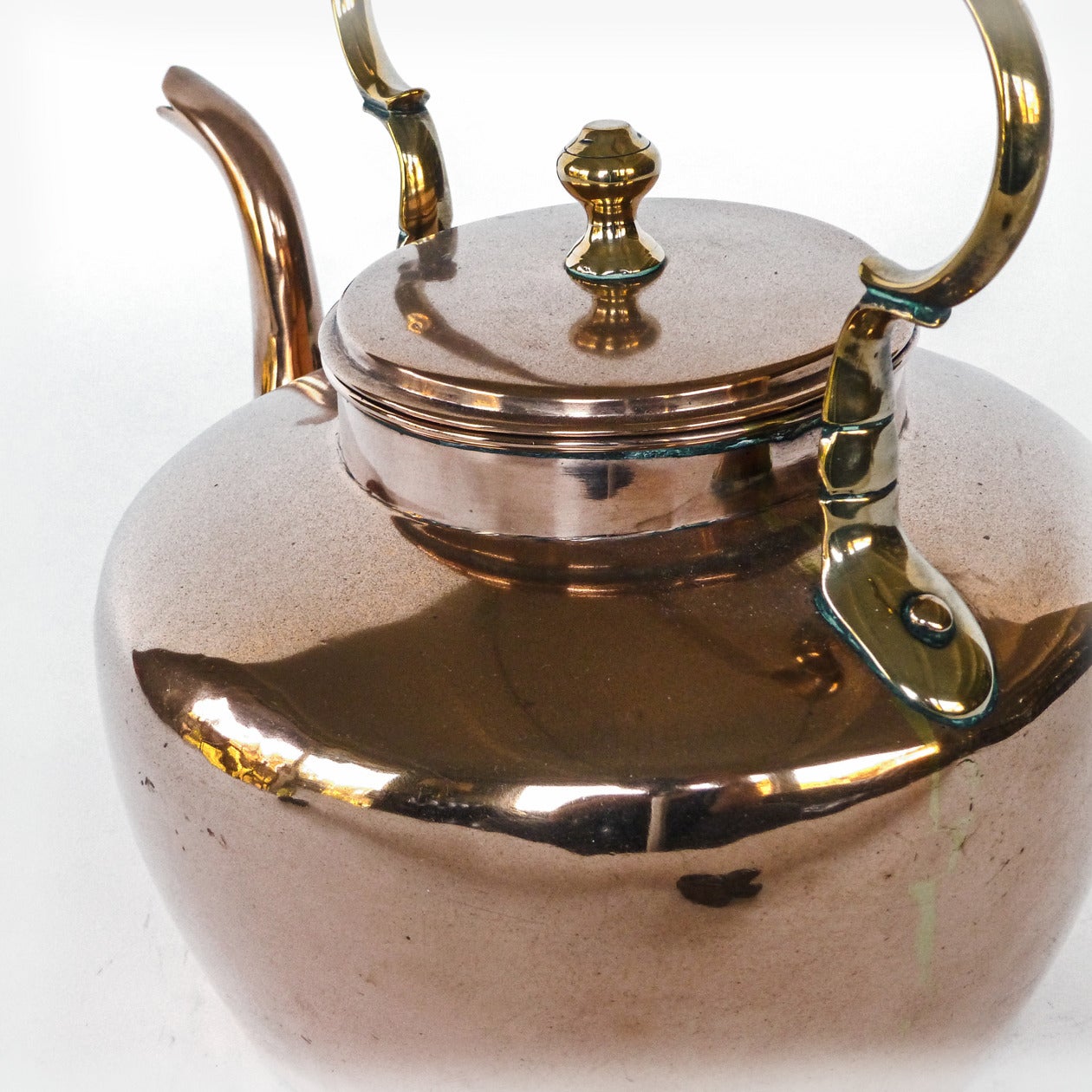 English Copper Kettle, circa 1820 In Good Condition For Sale In Ambler, PA