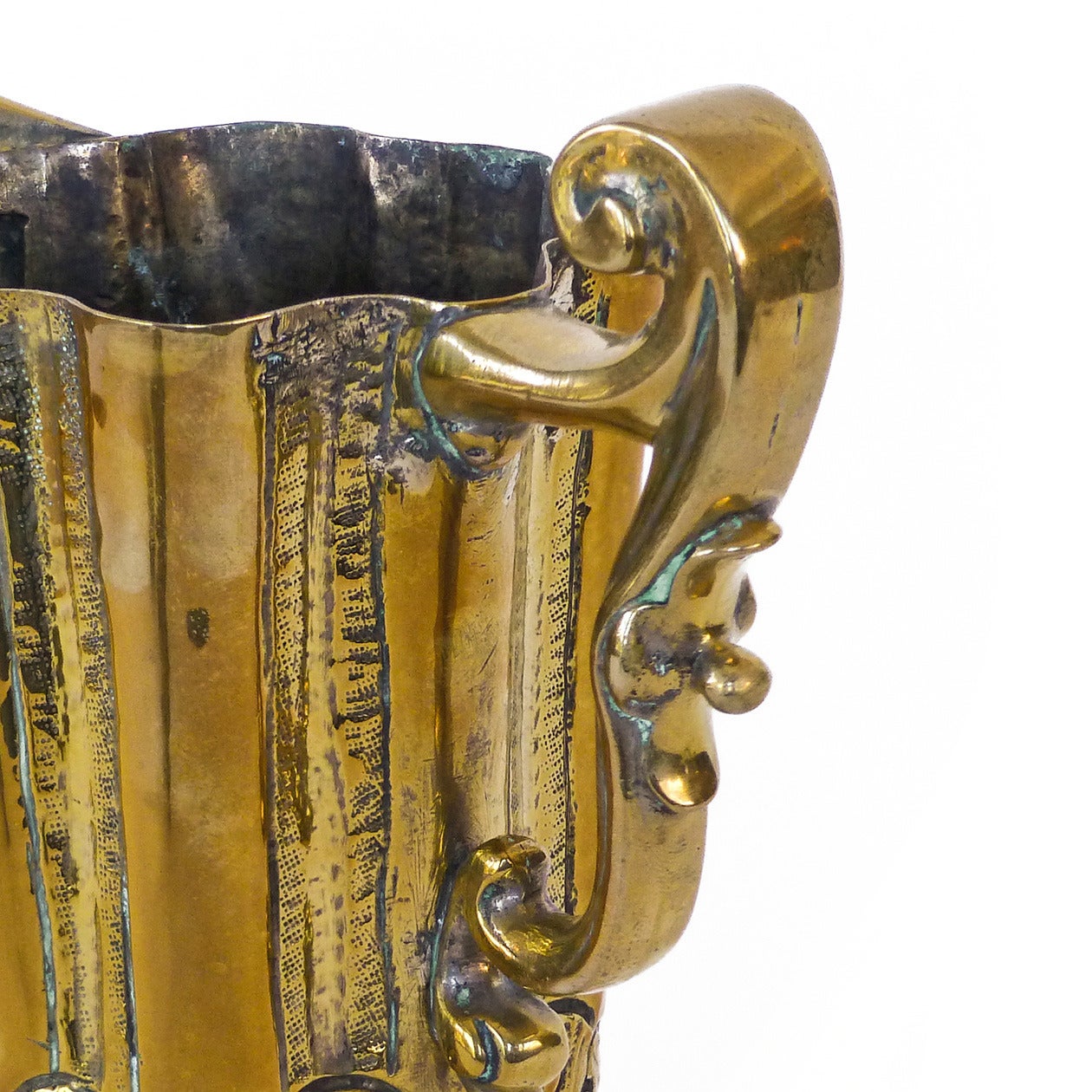 Iberian Silver Form Brass Ewer or “Jarro De Pico, ” circa 1600 For Sale 3