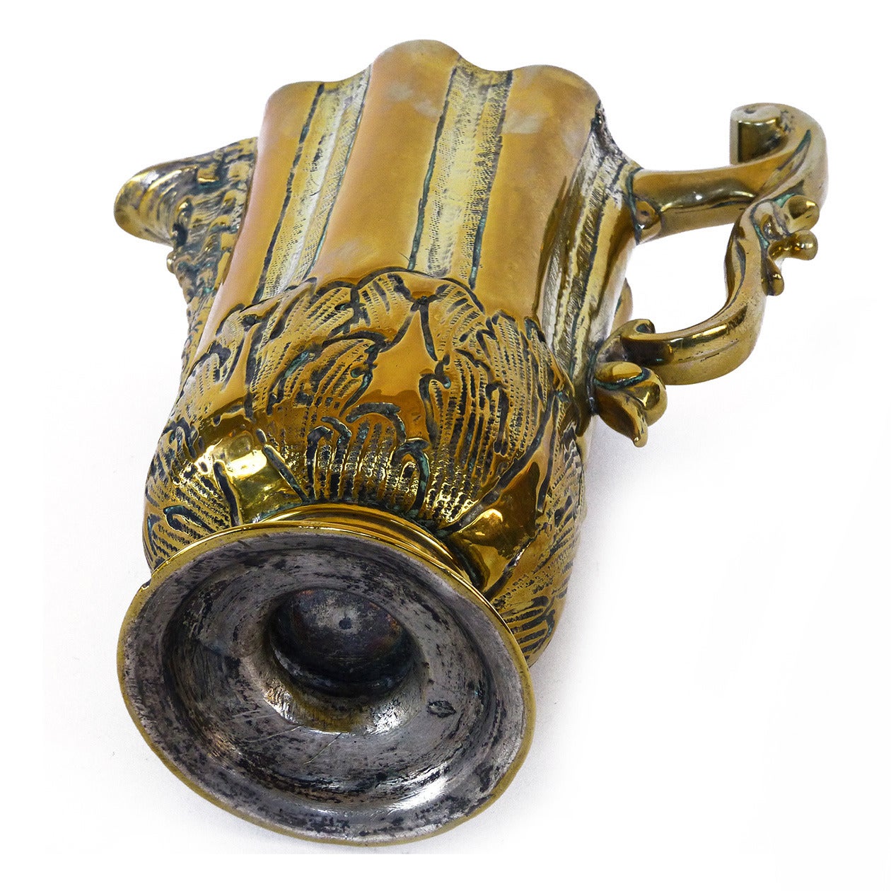 Iberian Silver Form Brass Ewer or “Jarro De Pico, ” circa 1600 For Sale 2