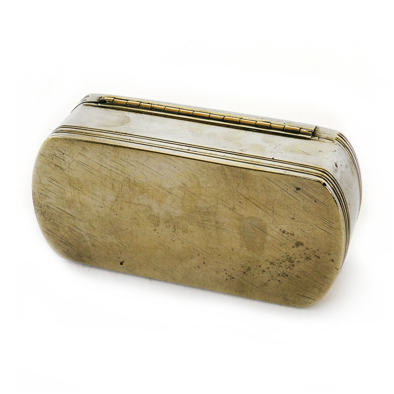Paktong tobacco box. Dutch colonial (Indonesia) Circa 1750.
