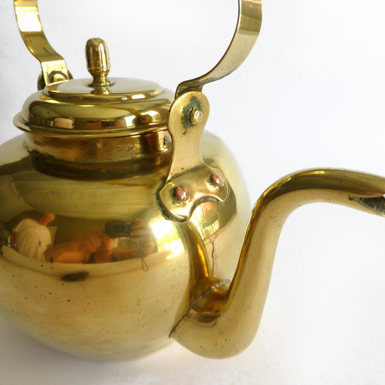 Dutch Brass Tea Kettle, circa 1790