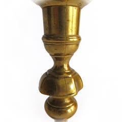 Queen Anne Petal Base English Candlestick, circa 1740