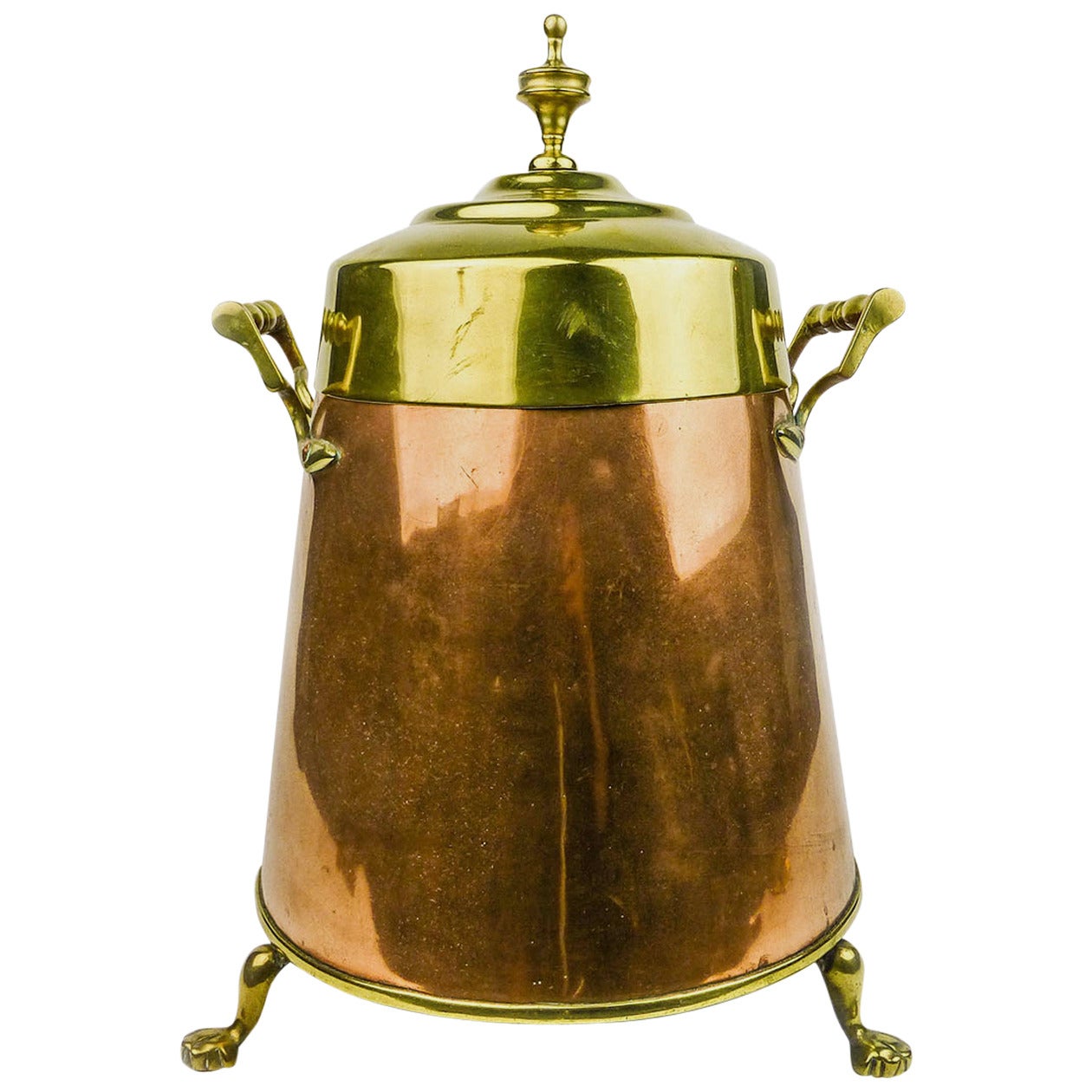 Dutch Copper and Brass Two Handled “Doof�” Pot, circa 1780