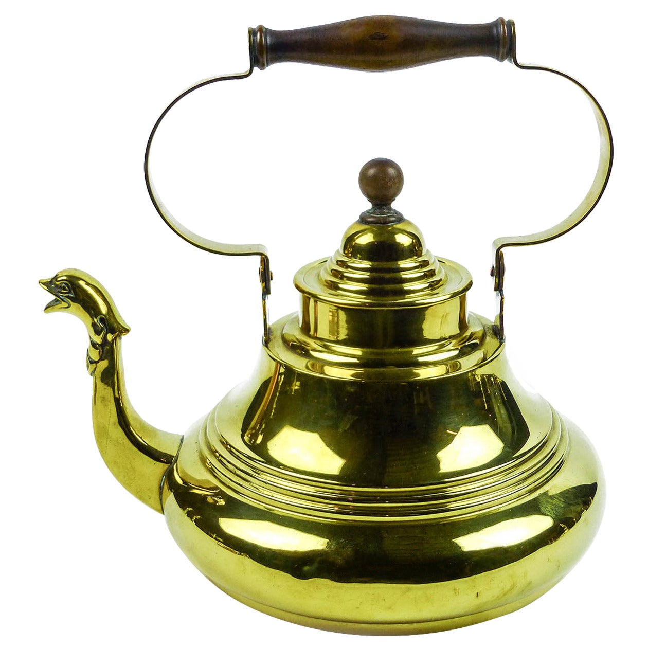 Dutch Brass Tea Kettle, circa 1725 at 1stDibs