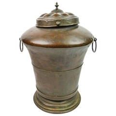 Early French Copper and Brass Water Container, circa 1790