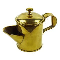 Rare English Brass Shaving Mug, circa 1875