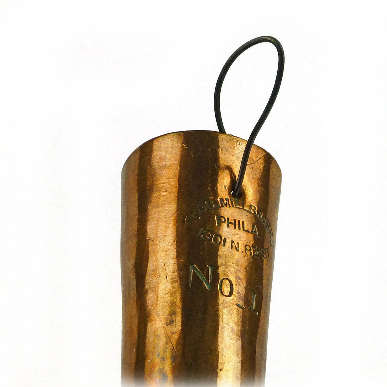 American Copper Spouted Pot, circa 1865 In Good Condition For Sale In Ambler, PA